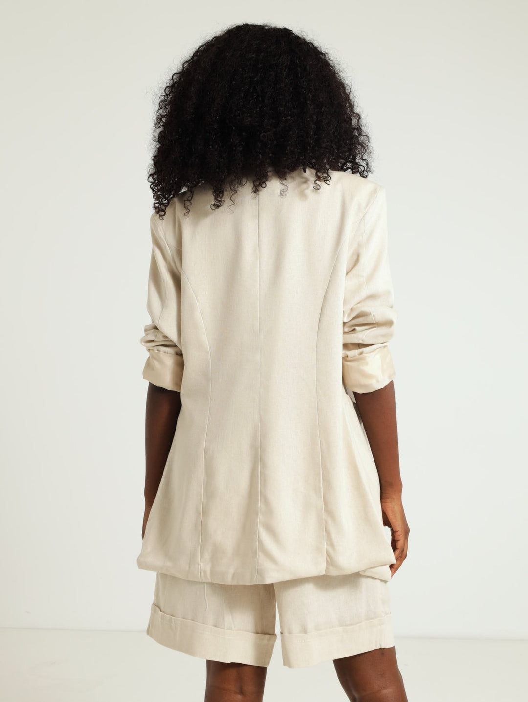 Linen Blazer - Cream