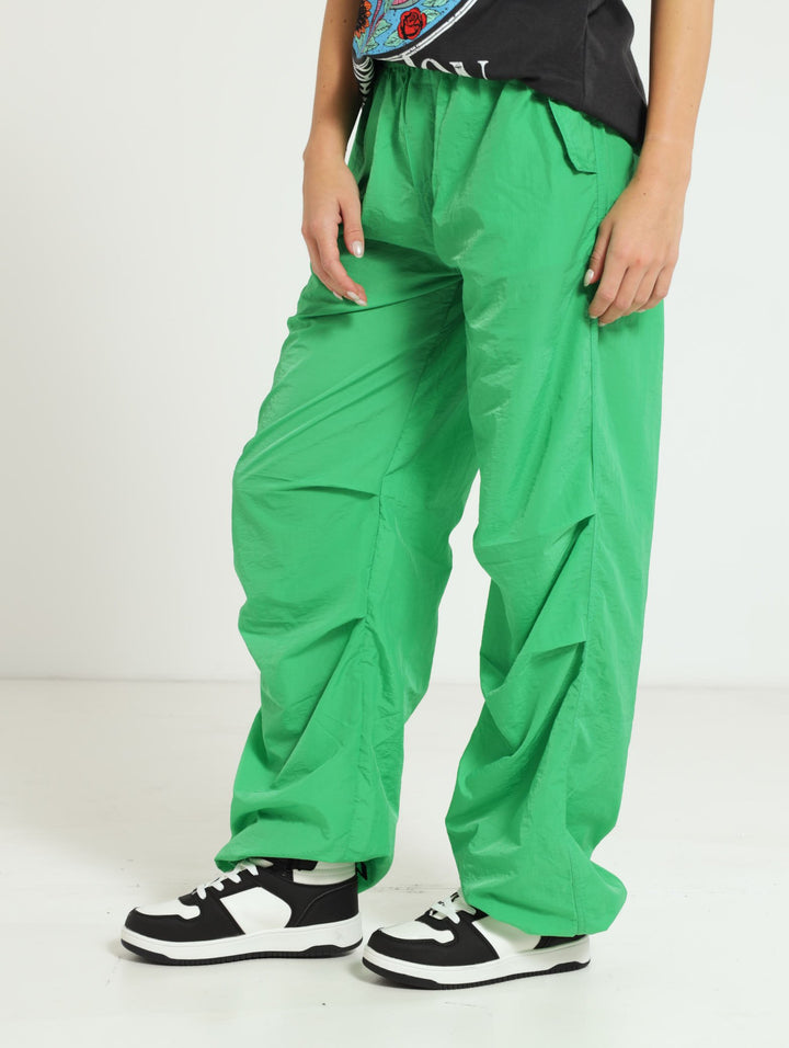 Taslon Parachute Pants - Green