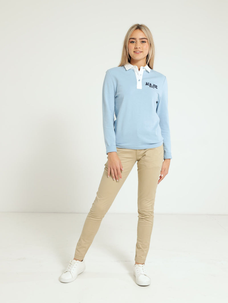 Brushed Stretch Twill Chino Pants - Khaki