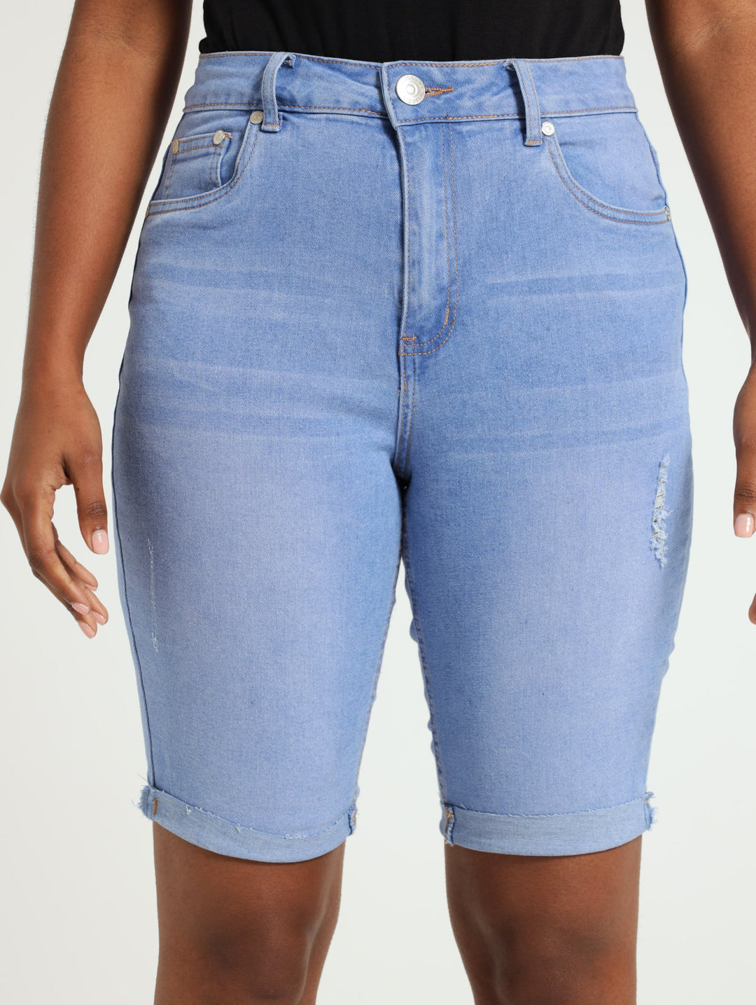 Bermuda Shorts Short De Jean Ancho Womens Bermuda Slim Leg Bermuda