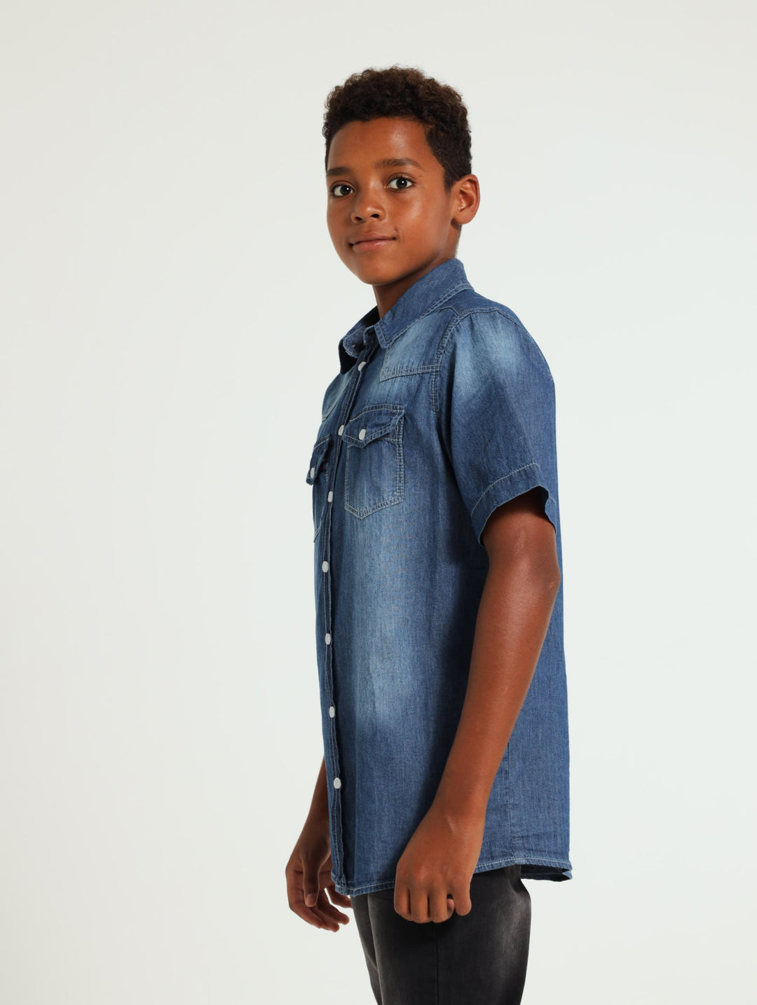 Boys Denim Shirt - Blue