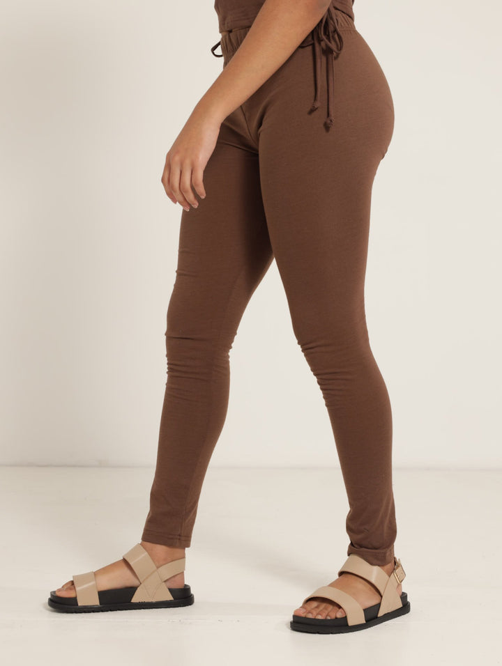 Girls Value Legging - Brown