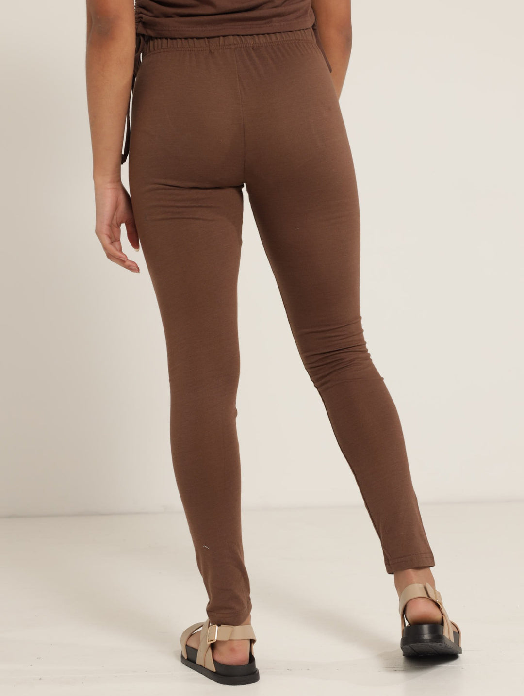 Girls Value Legging - Brown