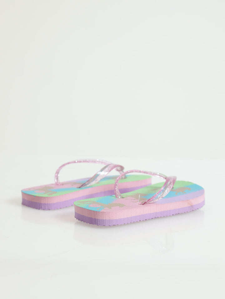 Pre-Girls Unicorn Flip Flop - Pink