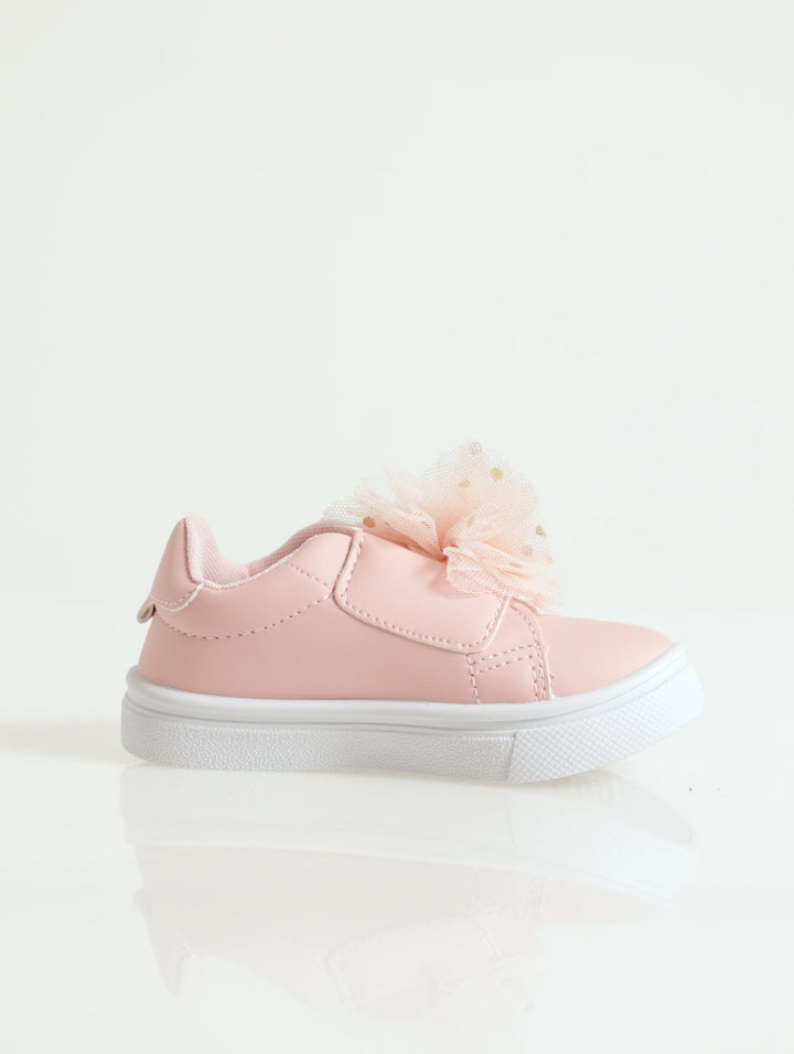 Baby Girls Chiffon Bow Sneaker - Pink