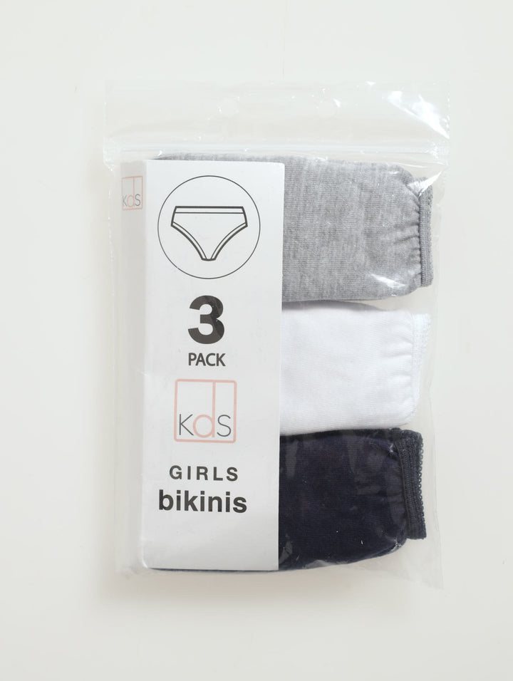 Pre-Girls 3 Pack Plain Panties