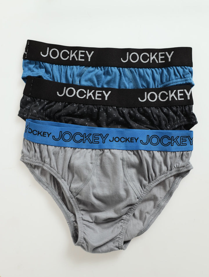 Boys 3 Pack Dots Briefs