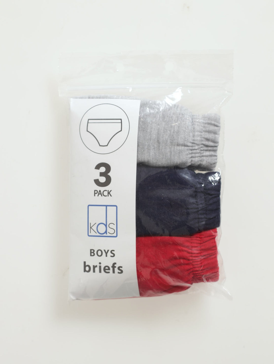 Pre-Boys 3 Pack Plain Briefs Value Pack
