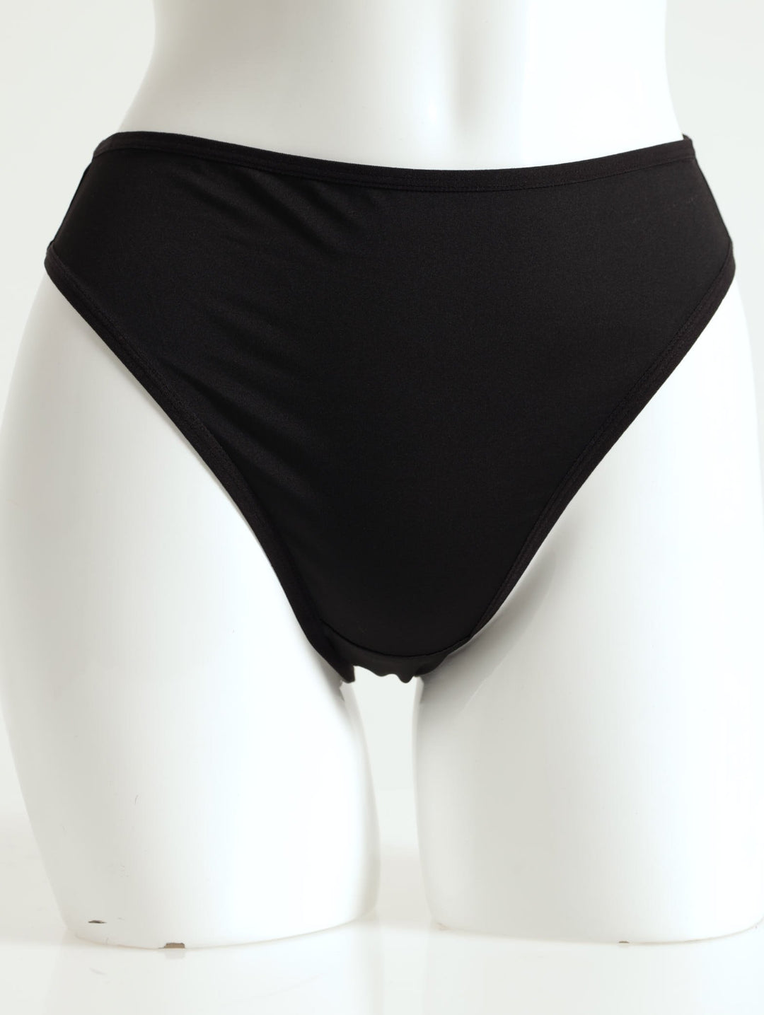 2 Pack Hi-Cut Panties - Mocha/Black