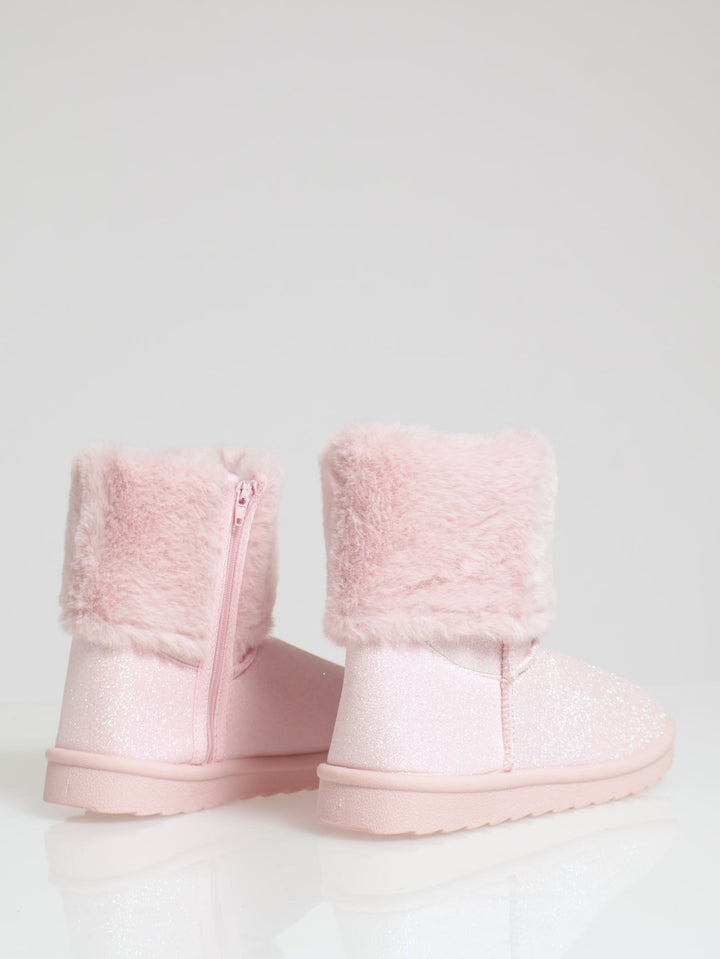 Glitter Snow Boot - Pink