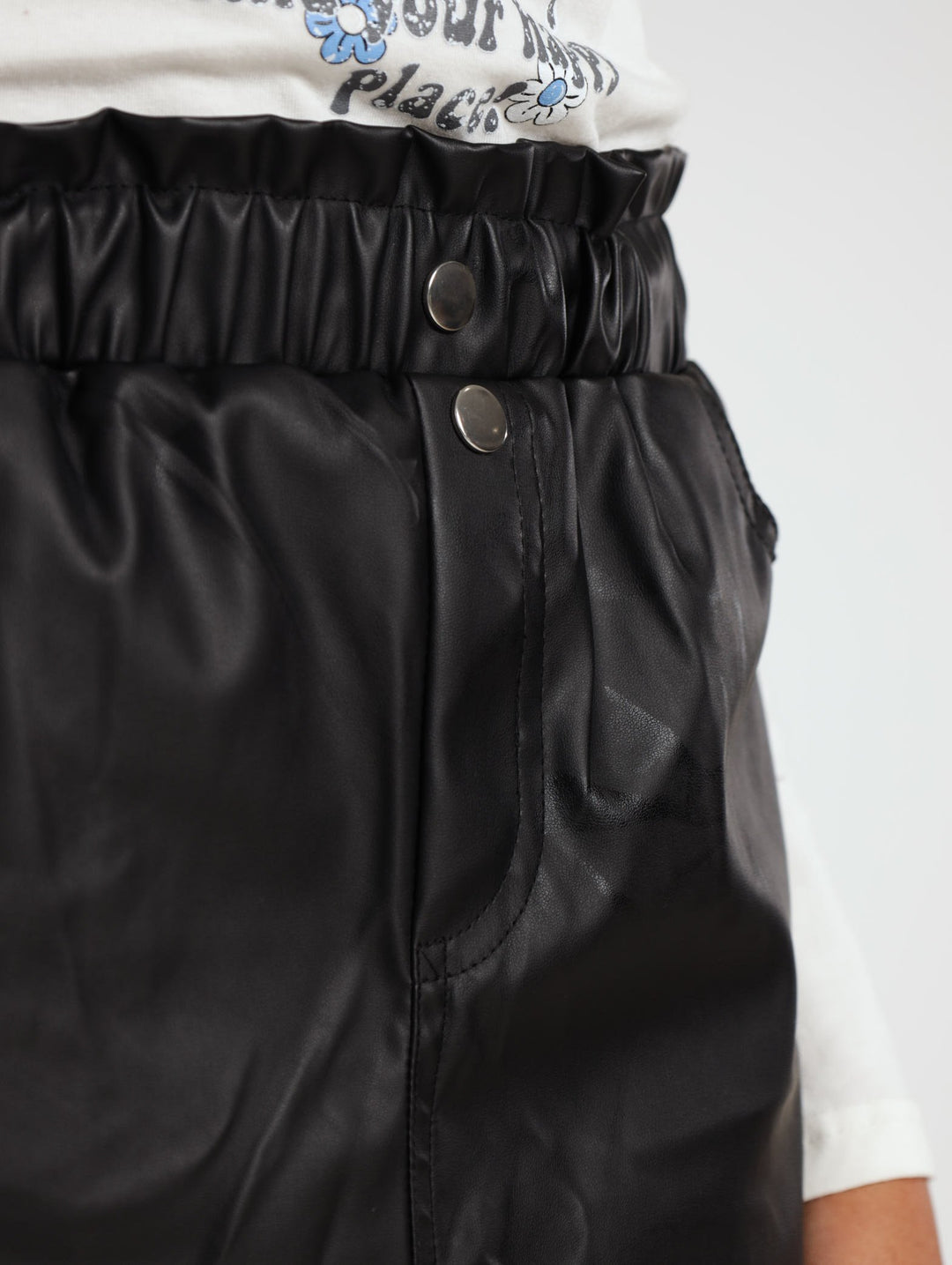 Paper Bag Skirt - Black