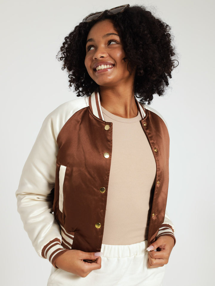 Baseball Jacket - Brown