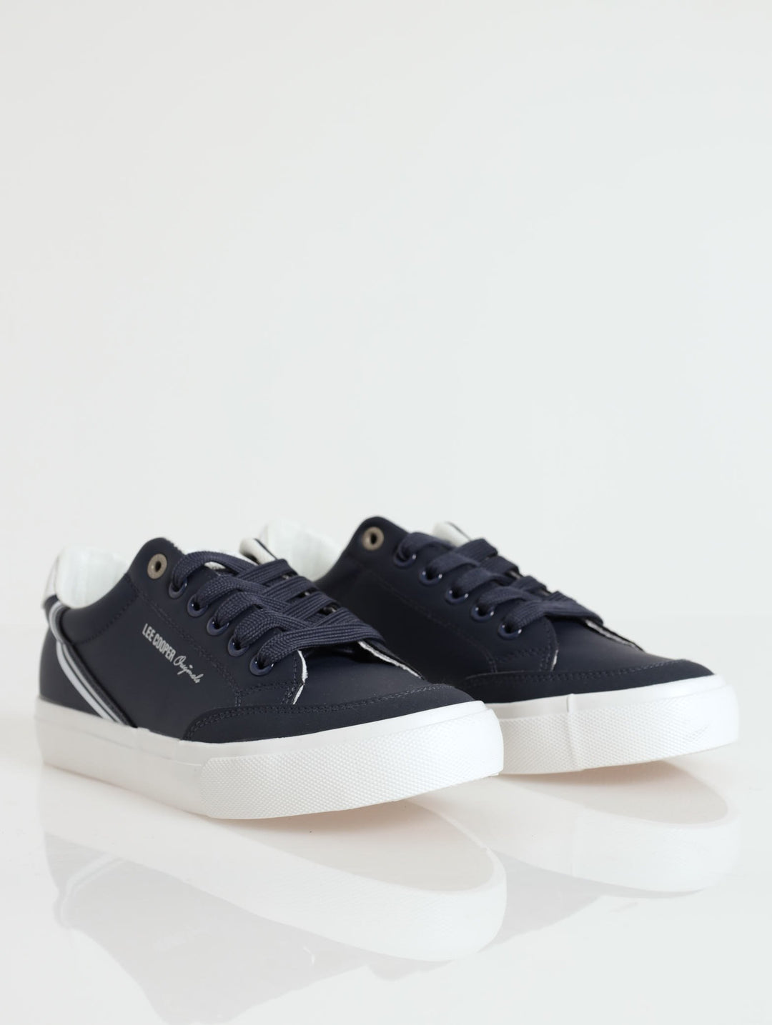 Jimmy Low Cut Lace Up Sneaker - Navy