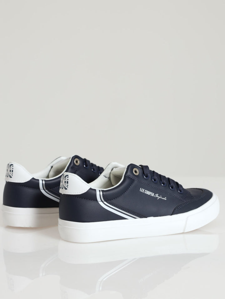 Jimmy Low Cut Lace Up Sneaker - Navy