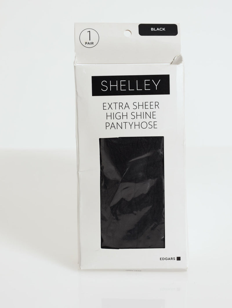 1 Pack Extra Sheer High Shine Hoisery - Black