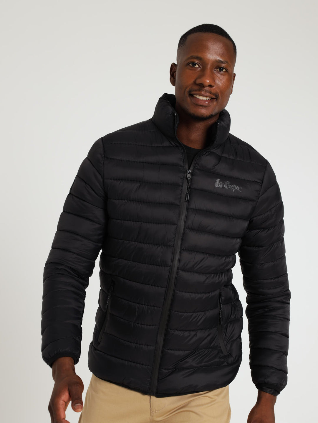 Puffer Jacket With Fluffy Inner - Black