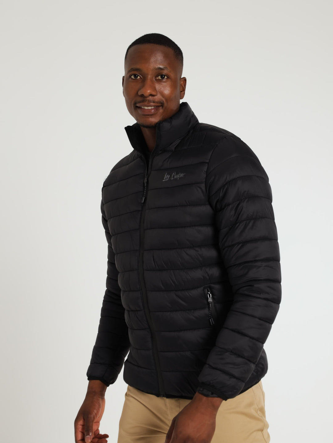 Puffer Jacket With Fluffy Inner - Black
