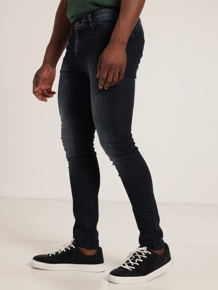 Tom Skinny Fit Denim Jean  - Blue/Black