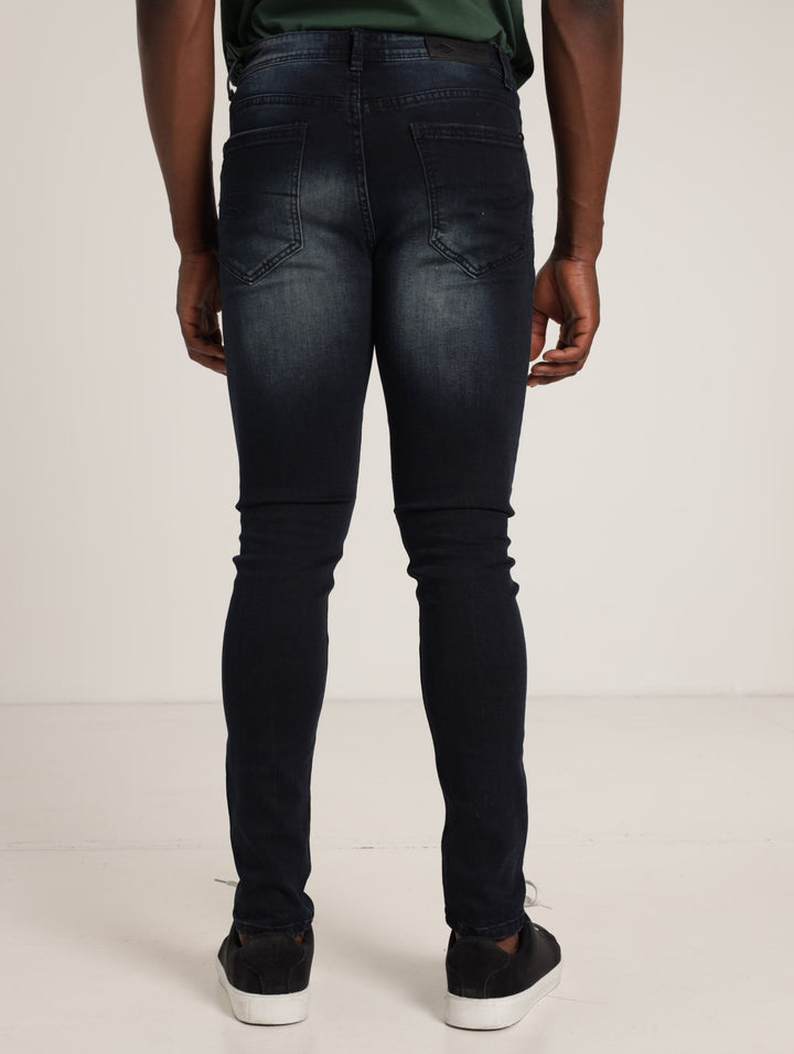 Tom Skinny Fit Denim Jean  - Blue/Black