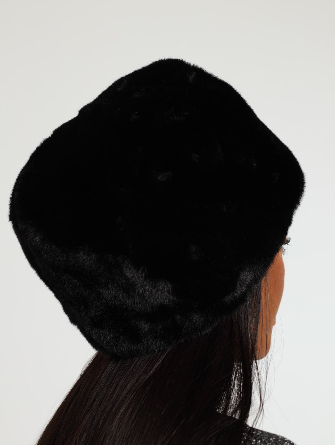 Faux Fur Hat - Black