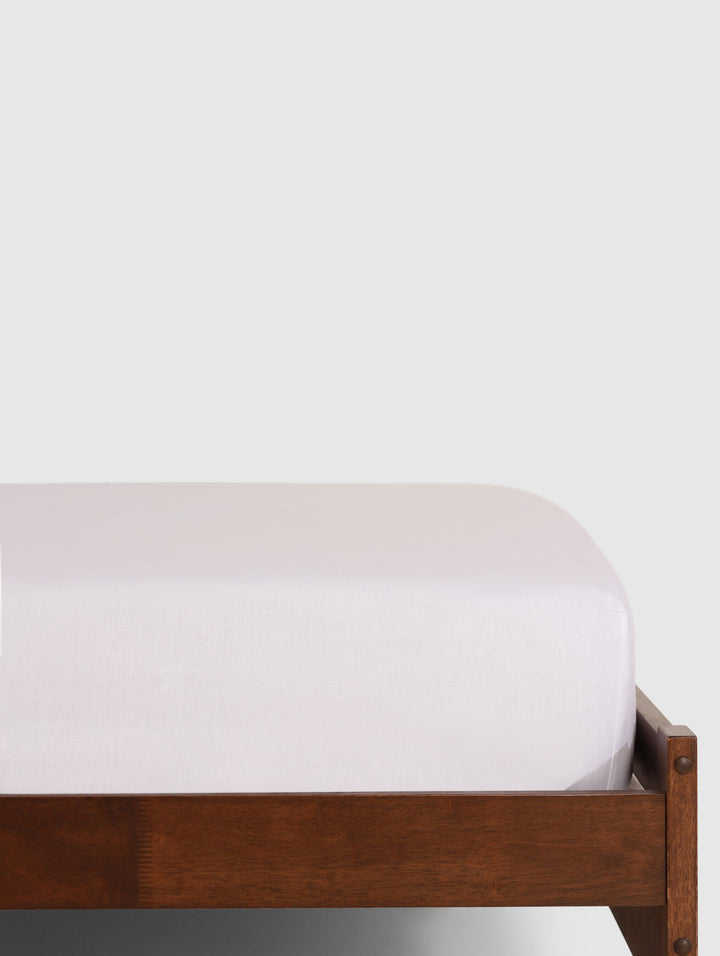Single & 3/4 200TC Extra Depth Fitted Sheet - White