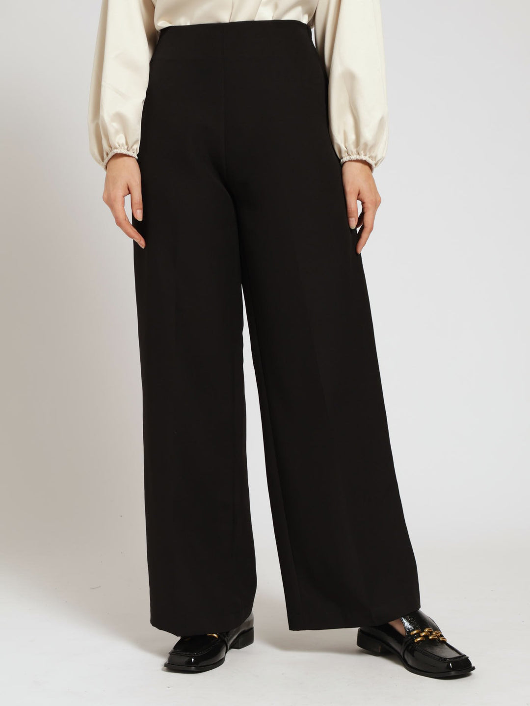 Classic Wide Leg Pants - Black