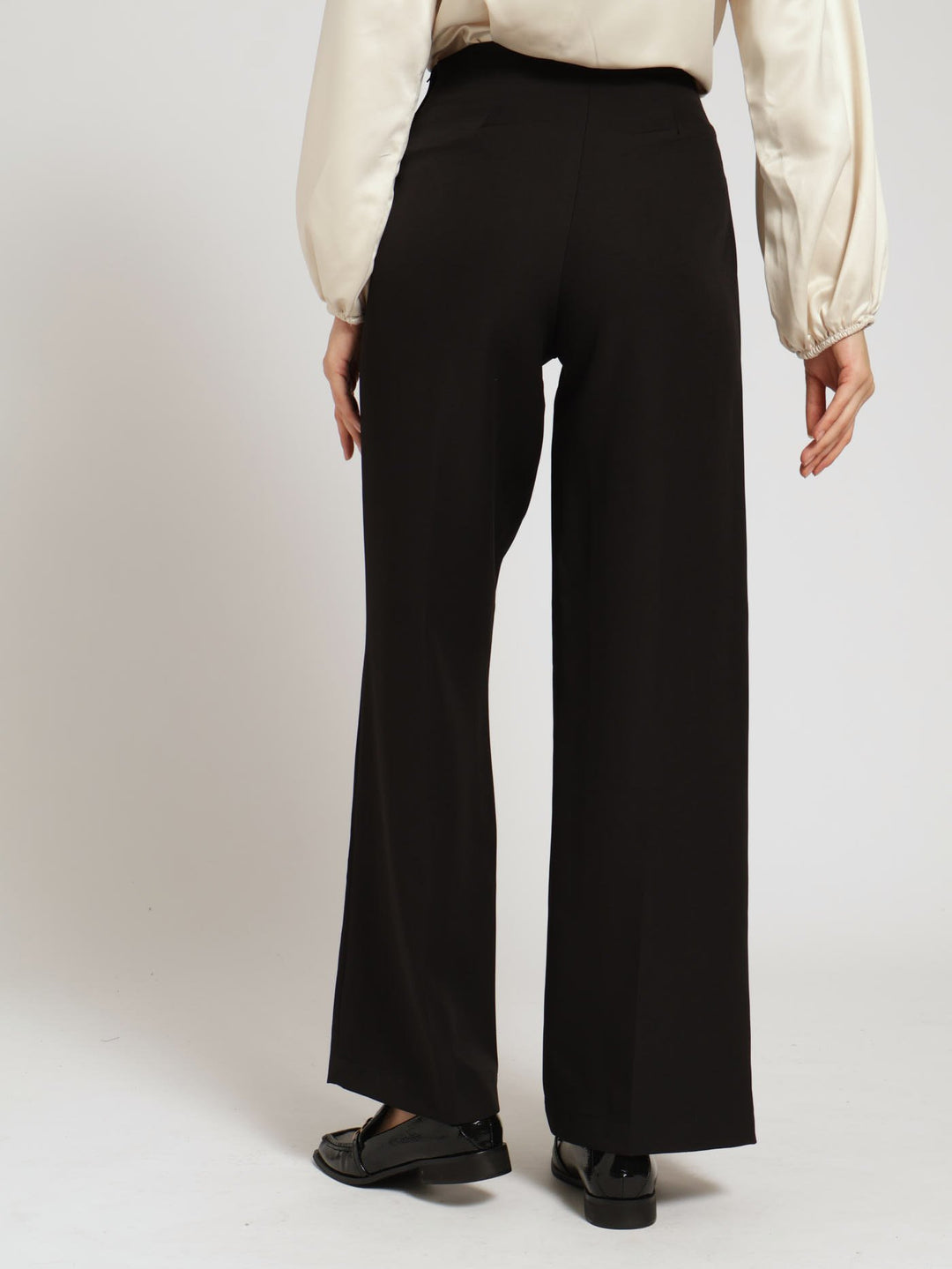 Classic Wide Leg Pants - Black