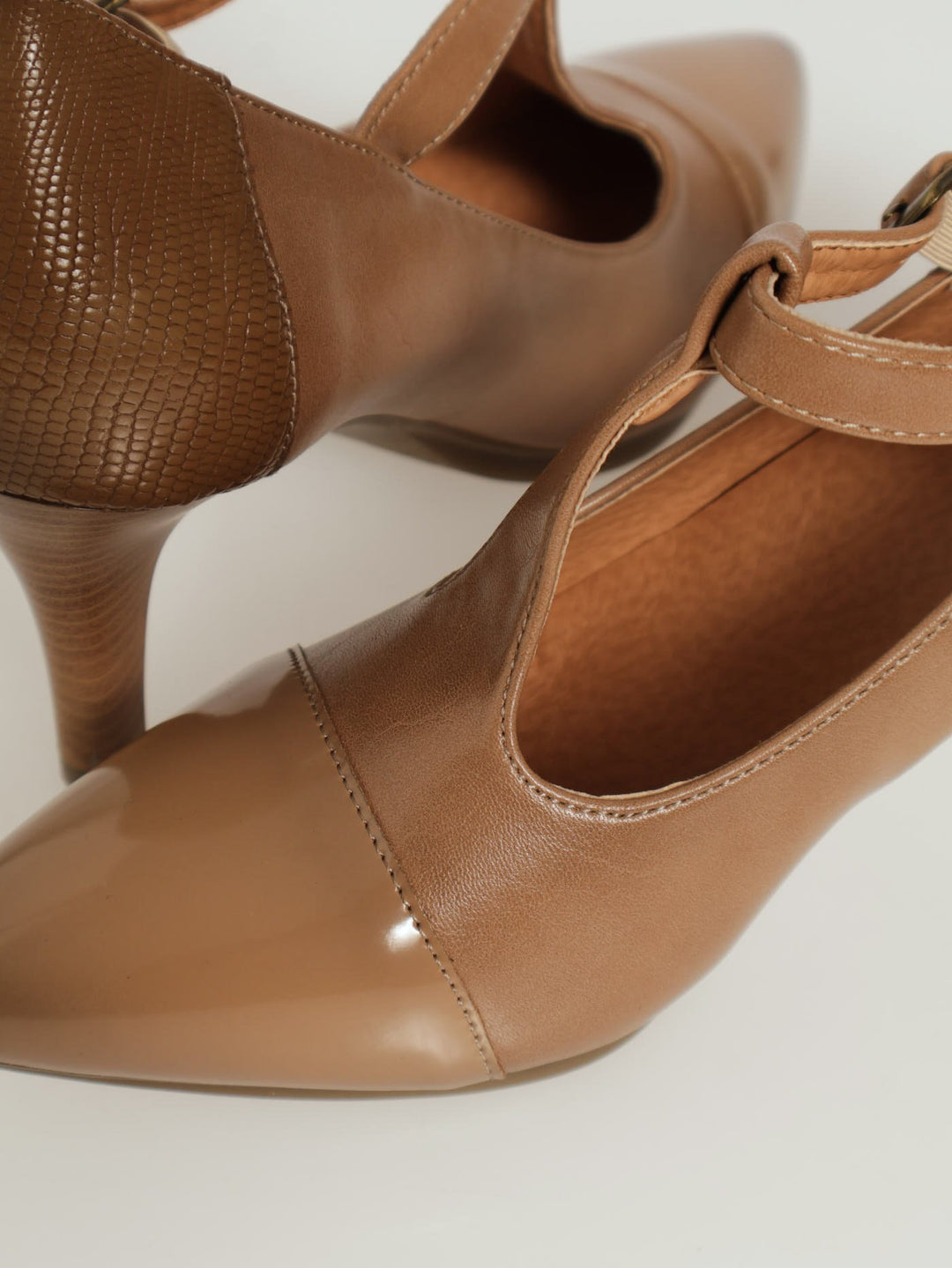 Soft Phoenix Mary Jane Heel - Dark Beige