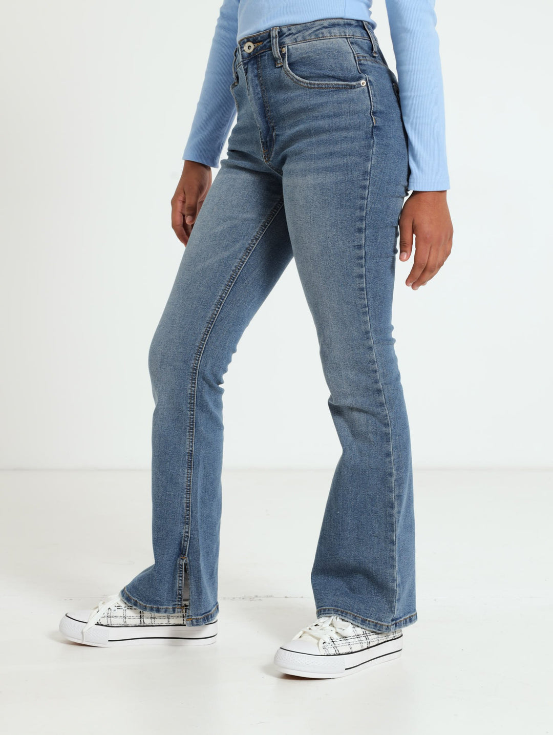 Bootleg Fashion Denim Jean - Dark Blue