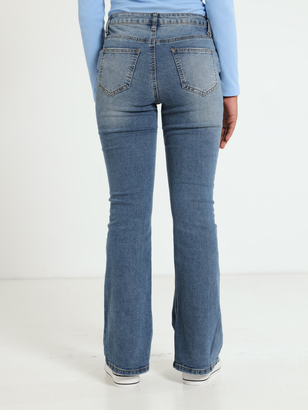 Bootleg Fashion Denim Jean - Dark Blue