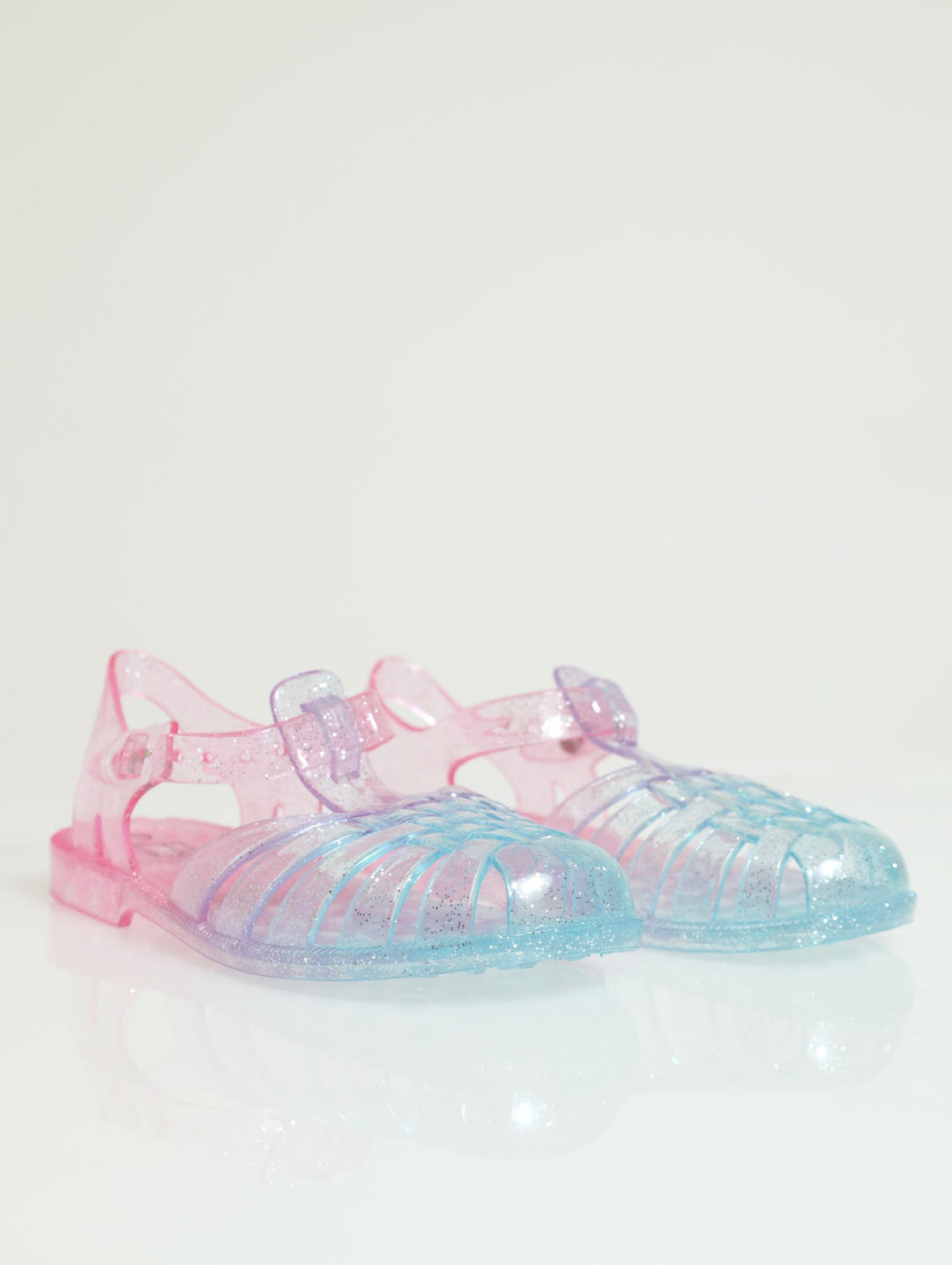 Pre-Girls Glitter Jelly Sandal - Blue