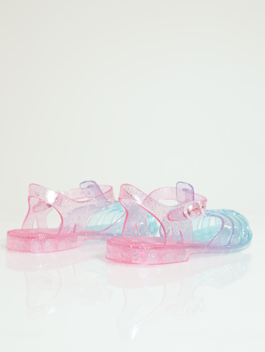Pre-Girls Glitter Jelly Sandal - Blue