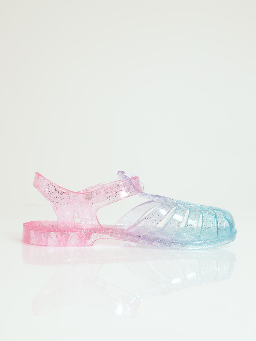 Pre-Girls Glitter Jelly Sandal - Blue