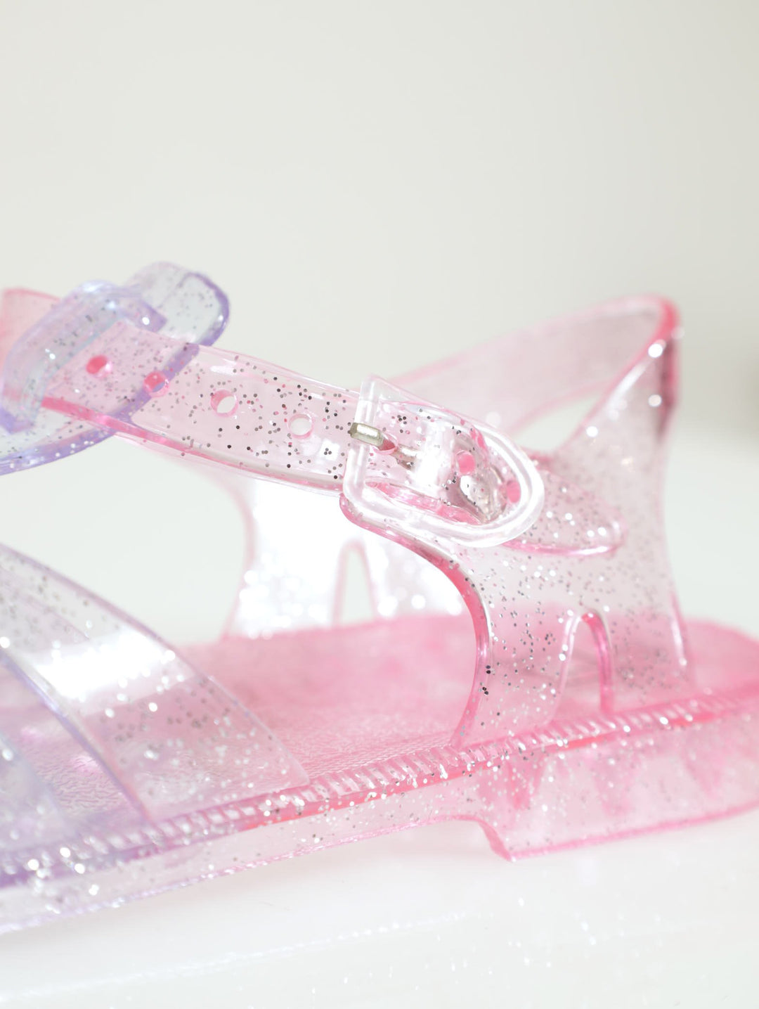 Pre-Girls Glitter Jelly Sandal - Blue