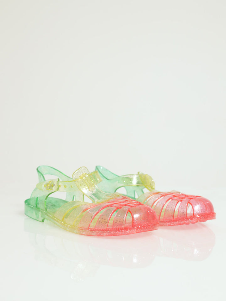 Pre-Girls Glitter Jelly Sandal - Pink