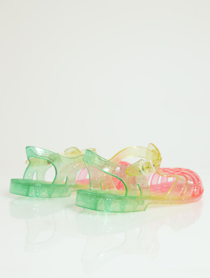 Pre-Girls Glitter Jelly Sandal - Pink