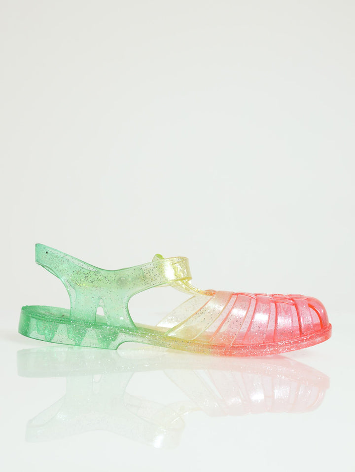 Pre-Girls Glitter Jelly Sandal - Pink