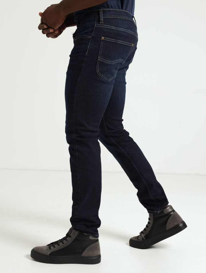 Eddie Slim Denim Jean - Blue/Black