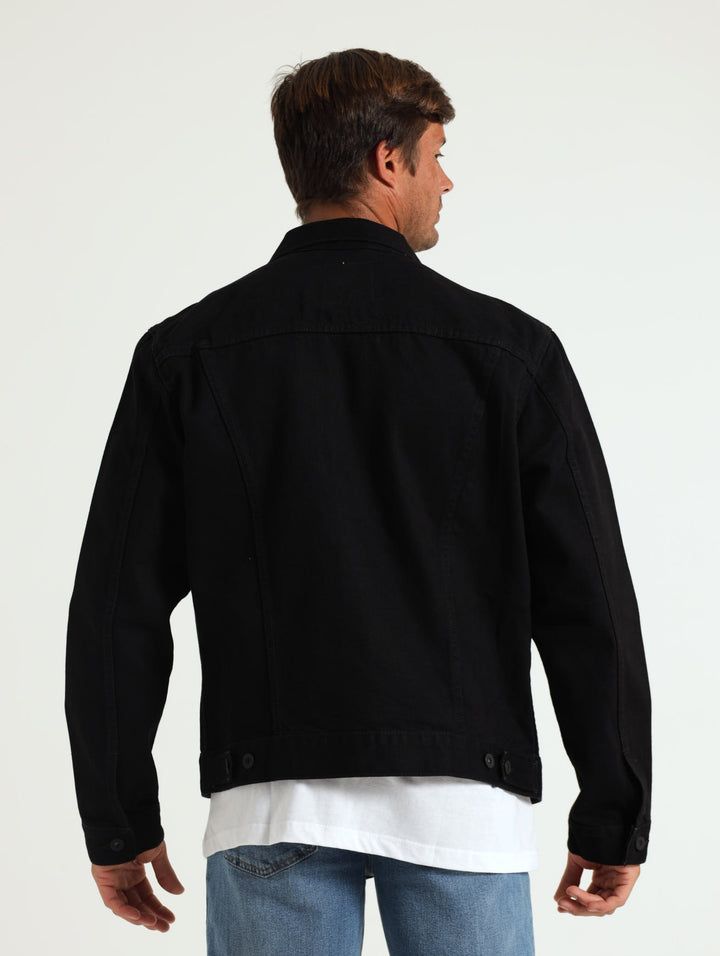 The Trucker Jacket - Black
