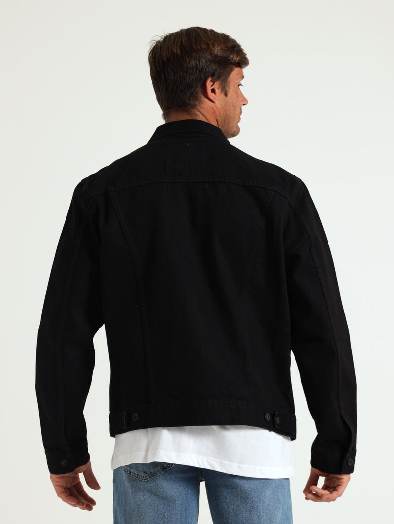 The Trucker Jacket - Black