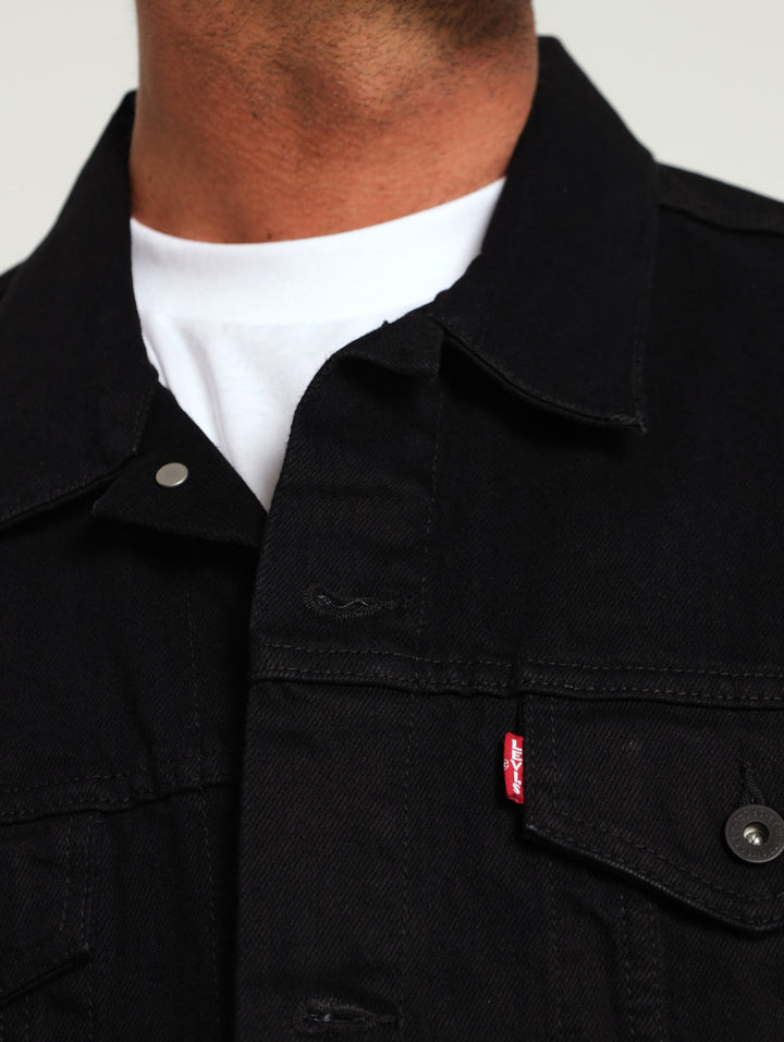 The Trucker Jacket - Black