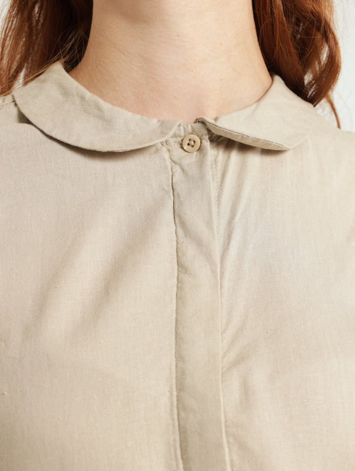 Peter Pan Collar Shirt - Silver
