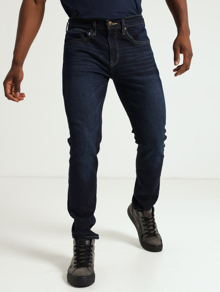 Eddie Slim Denim Jean - Blue/Black