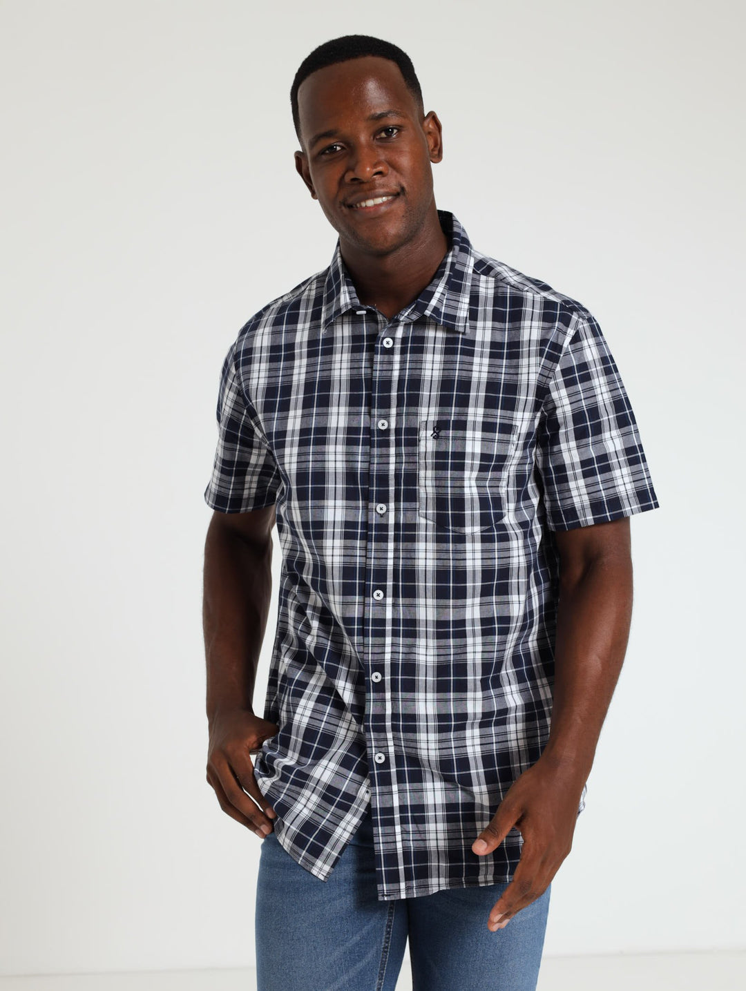 Check Shirt - Navy