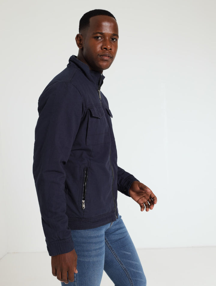 Utility Cargo Jacket - Navy