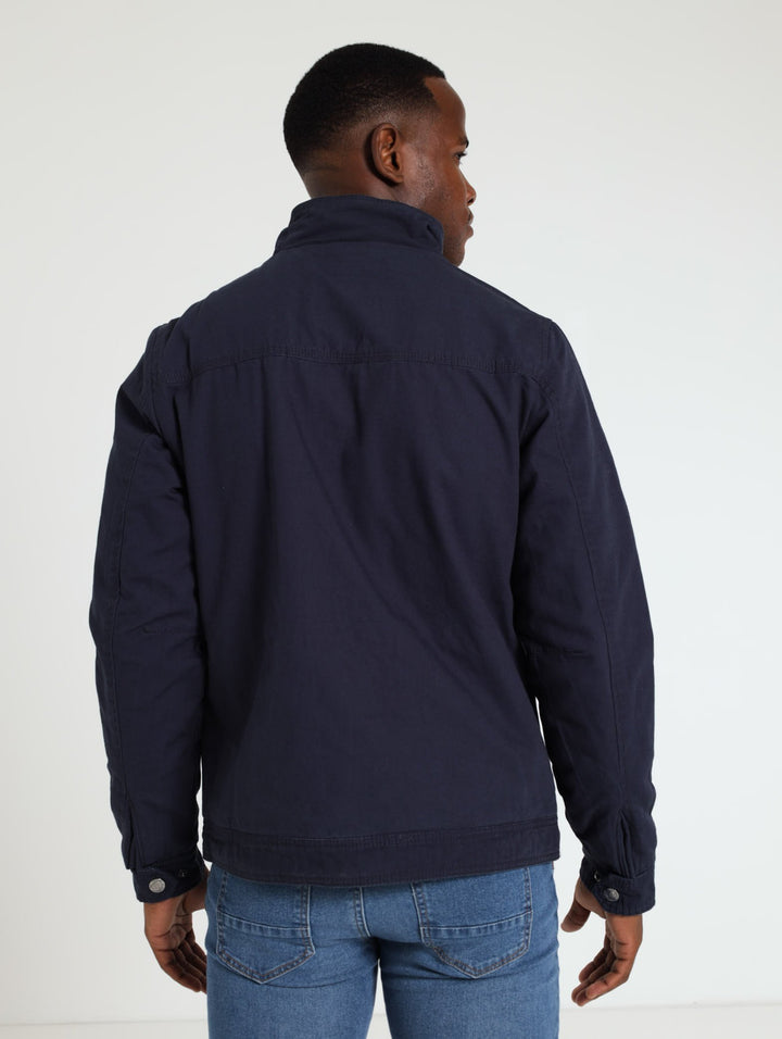 Utility Cargo Jacket - Navy