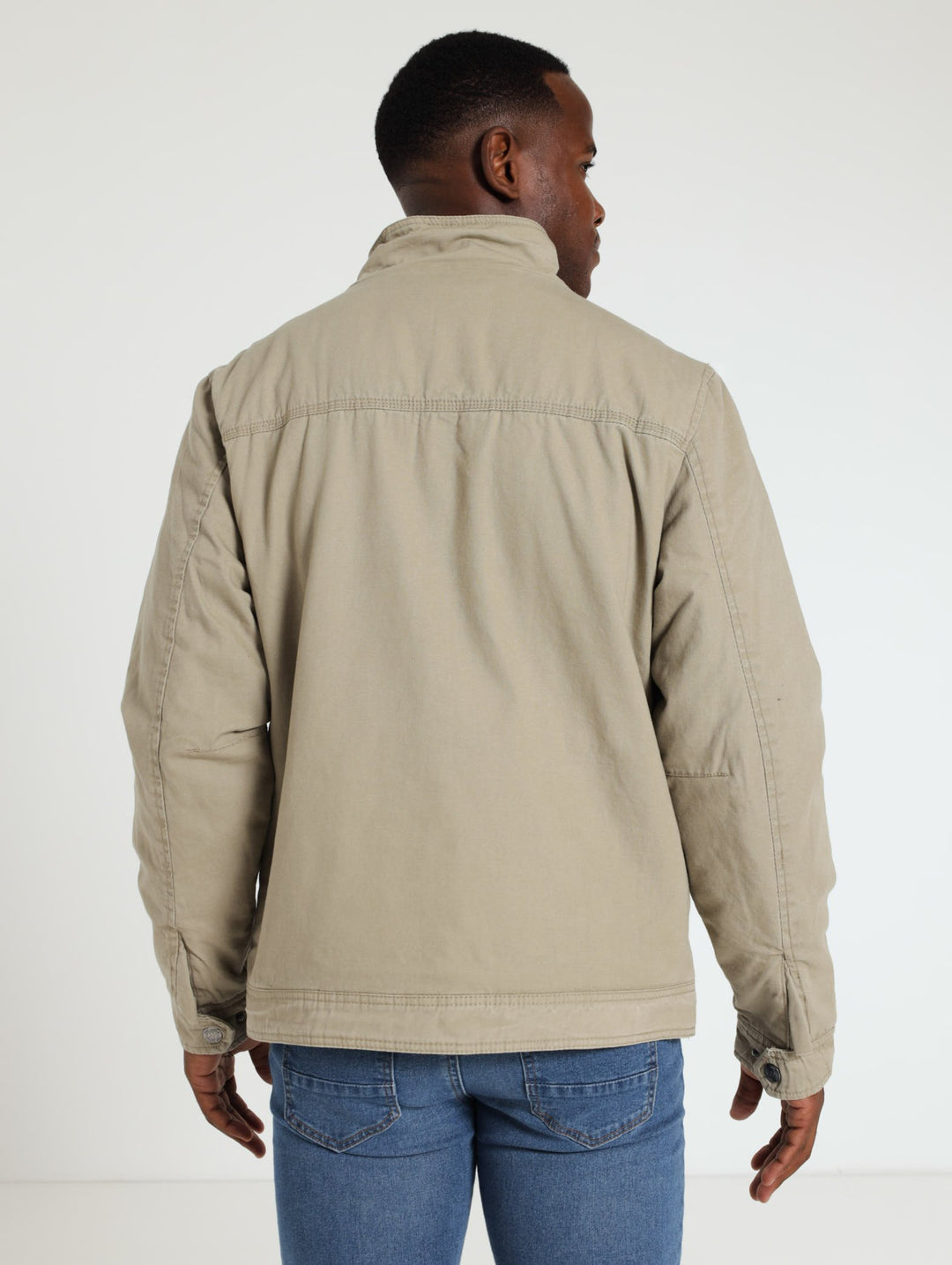 Utility Cargo Jacket - Stone