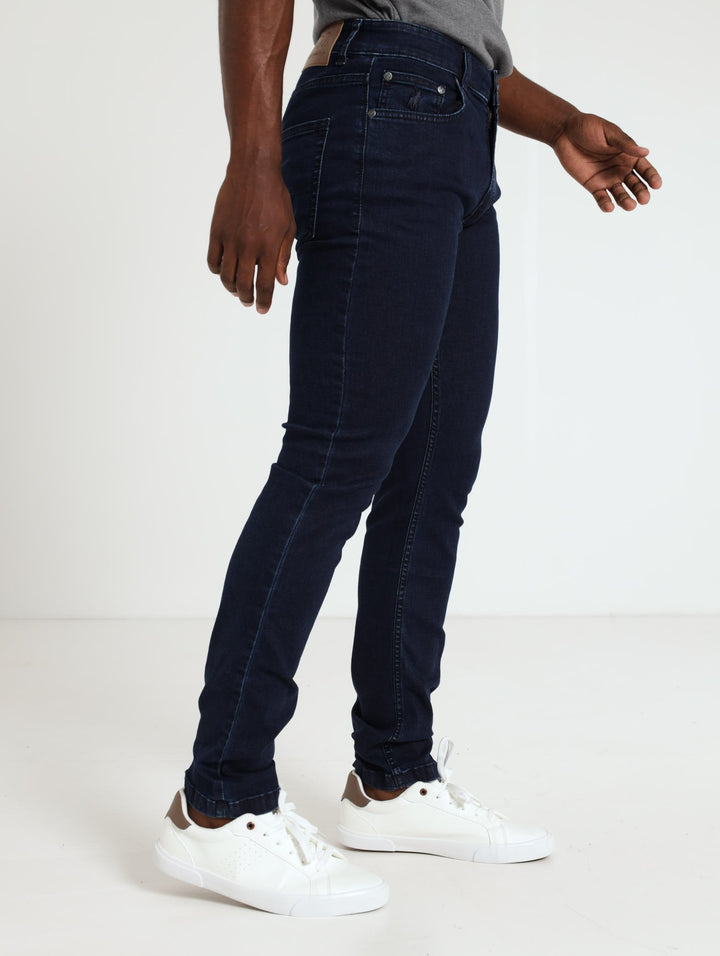 Men's Simon Straight Leg Denim Jean - Blue/Black