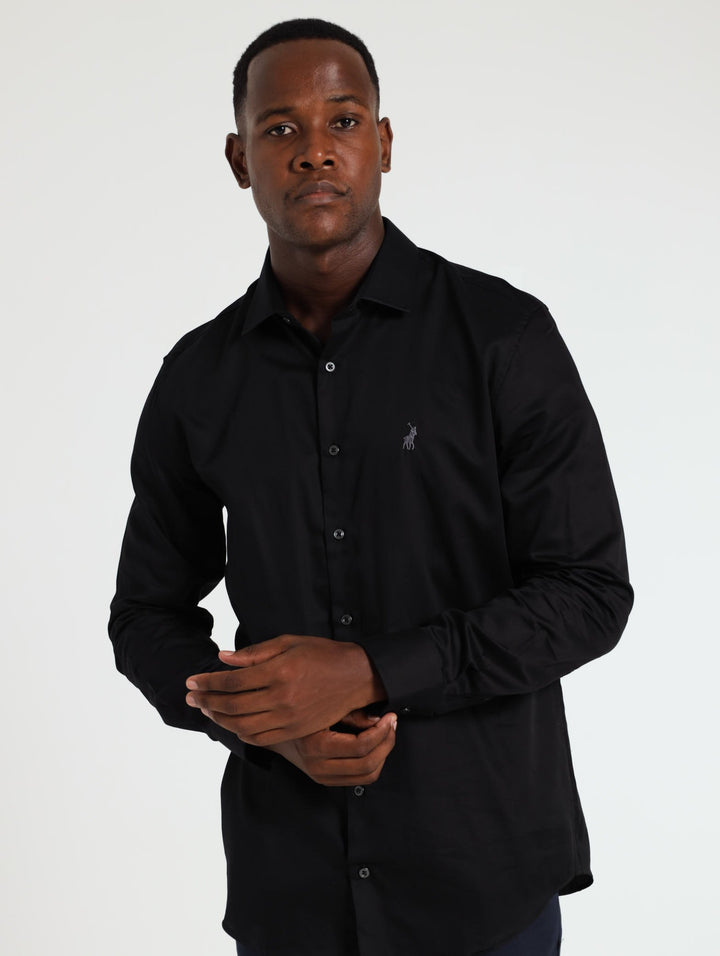Custom Fit Shirt - Black