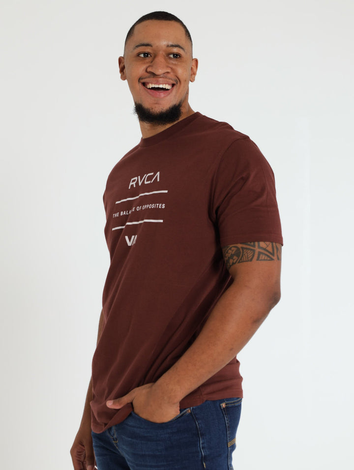 Brand Stacker Tee - Mahogany